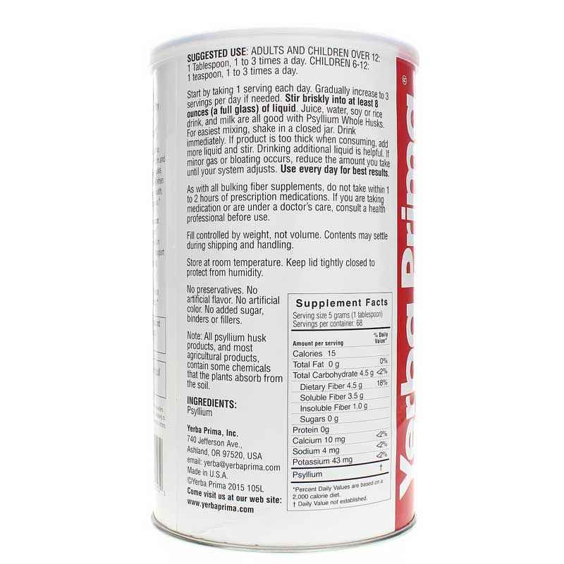 Psyllium Whole Husks Powder, by Yerba Prima, image #2
