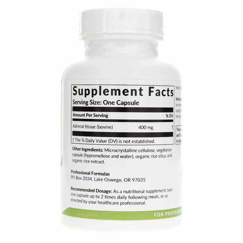Pure Adrenal 400 Glandular Capsules, by Professional Formulas, image #2