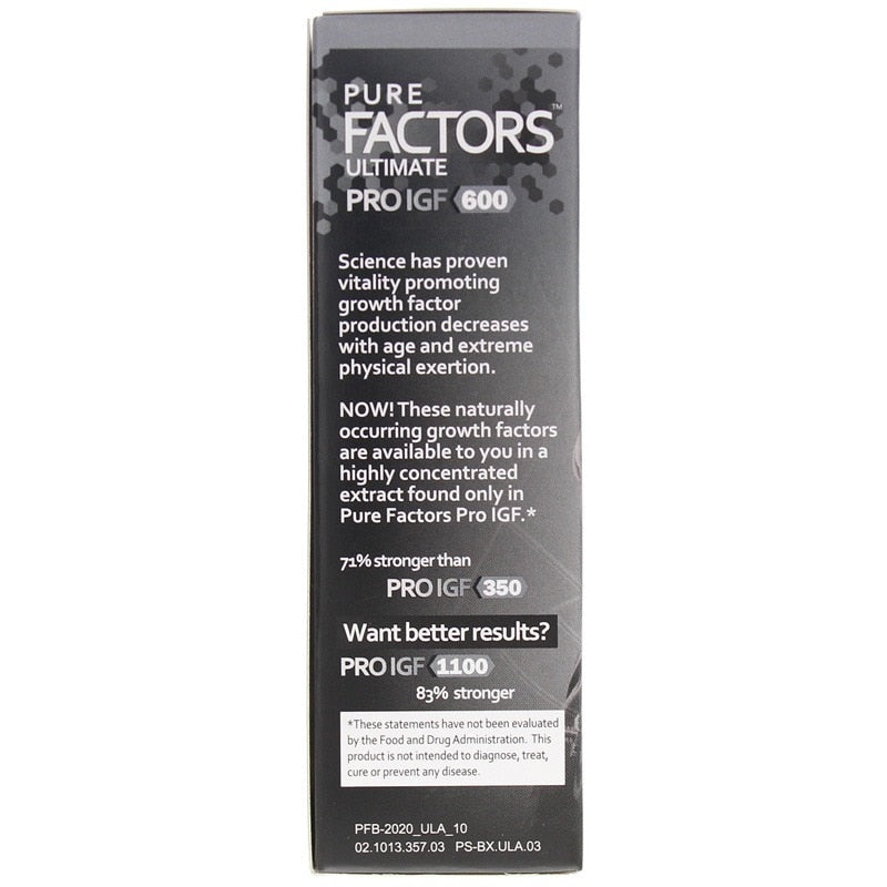 Pure Factors Ultimate Pro IGF 600, by Pure Solutions, image #4