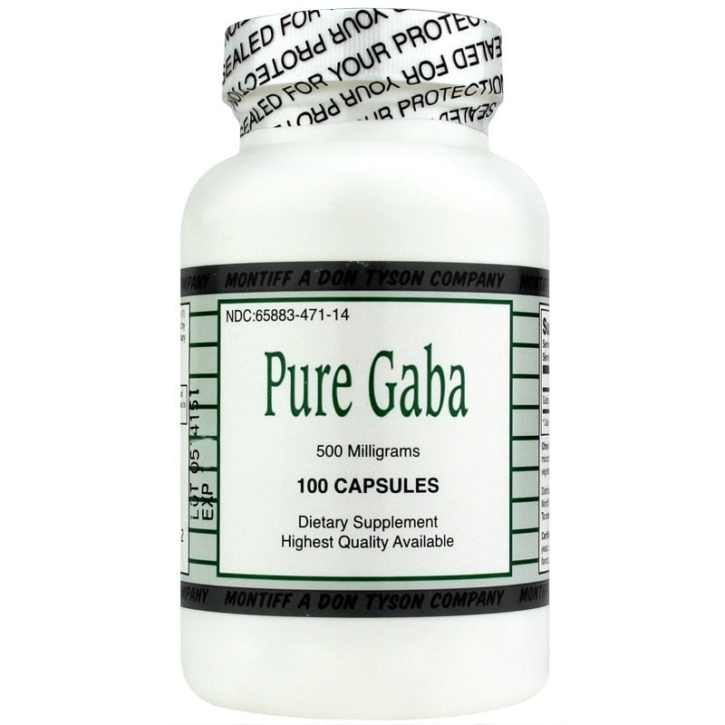 Pure Gaba 500 Mg, by Montiff