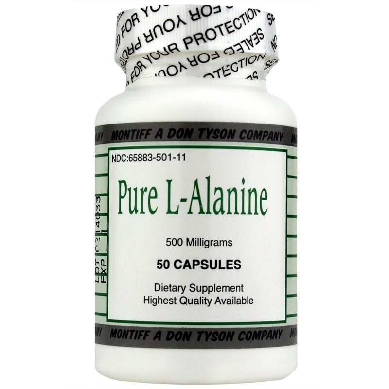 Pure L-Alanine 500 Mg, by Montiff