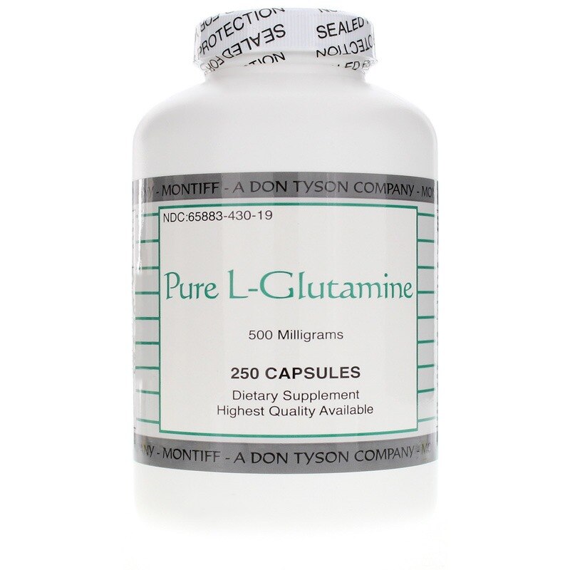 Pure L-Glutamine 500 Mg, by Montiff