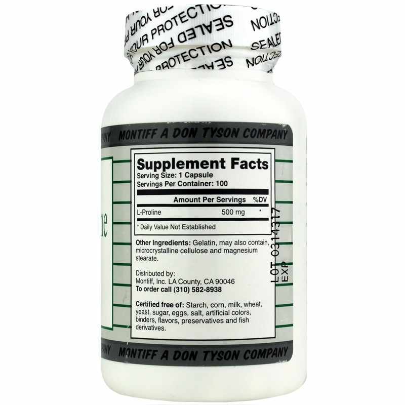 Pure L-Proline 500 Mg, by Montiff, image #2