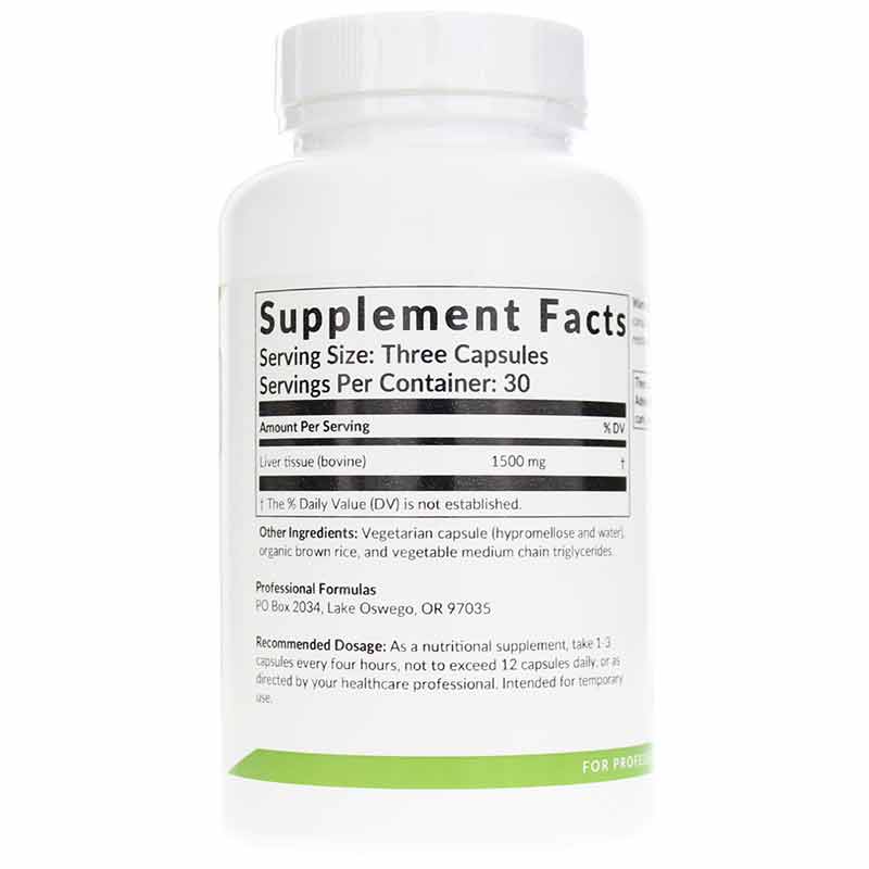 Pure Liver Glandular Capsules, by Professional Formulas, image #2