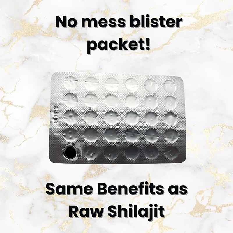Pure Raw Shilajit Tablets, 60 Tablets, by Black Lotus Shilajit, image #4