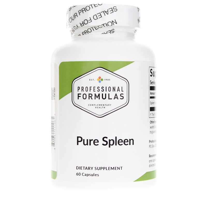 Pure Spleen Glandular Capsules, by Professional Formulas