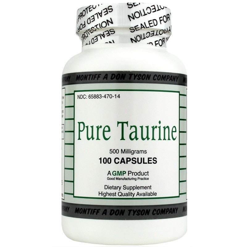 Pure Taurine 500 Mg, by Montiff