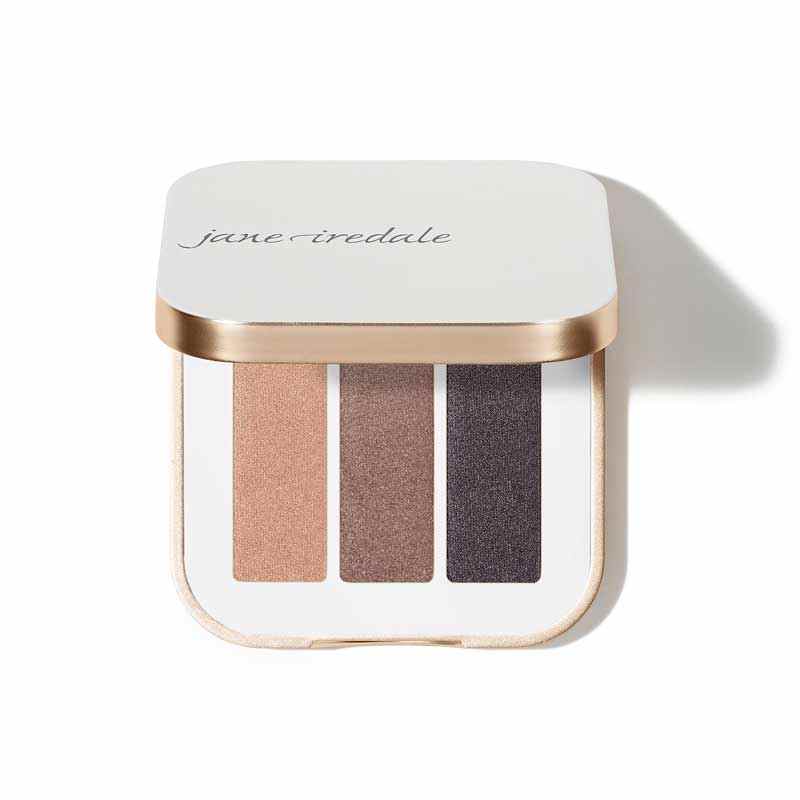 PurePressed Eye Shadow Triple, Brown Sugar, by jane iredale