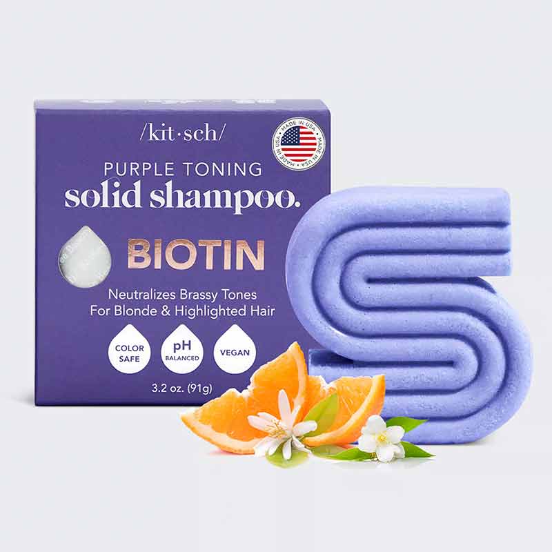 Purple Toning Solid Shampoo Bar, by Kitsch