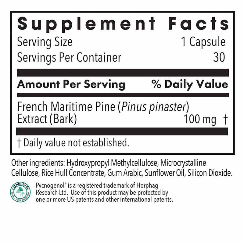 Pycnogenol 100, by Allergy Research Group, image #2
