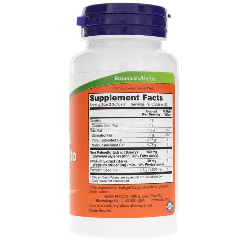 Pygeum & Saw Palmetto, by NOW Foods, image #2