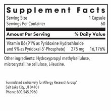 Pyridoxine P5P Vitamin B6, by Allergy Research Group, image #2