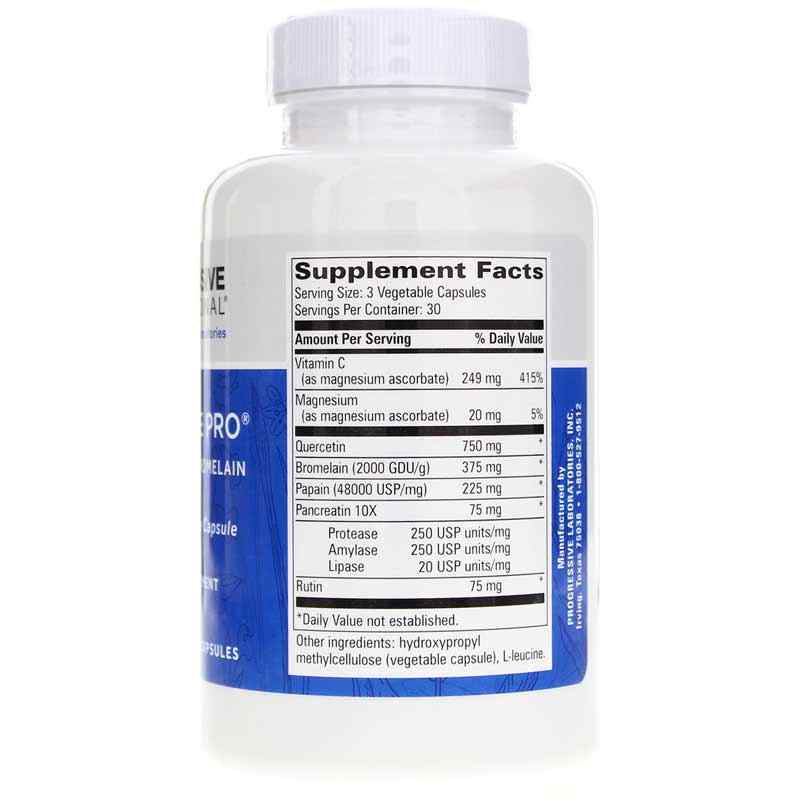 QB-Zyme Pro Quercetin-Bromelain, by Progressive Labs, image #2