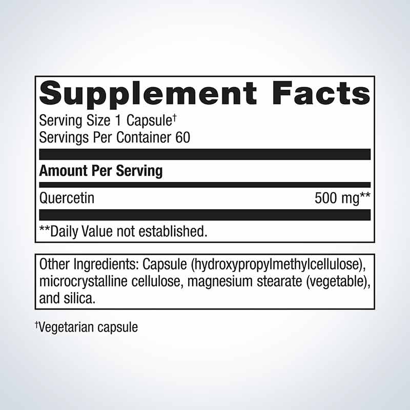 Quercetin 500 mg, 60 Capsules, by Metagenics, image #2