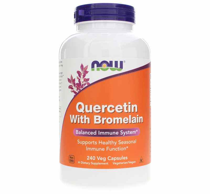 Quercetin with Bromelain, 240 Veg Capsules, by NOW Foods