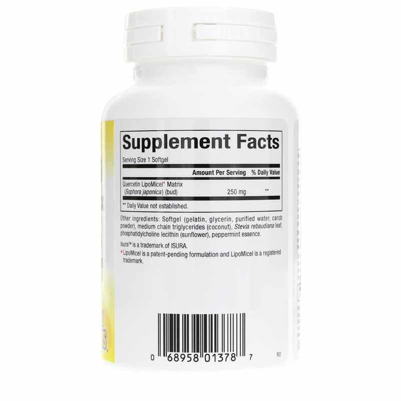 Quercetin LipoMicel Matrix, 60 Softgels, by Natural Factors, image #2