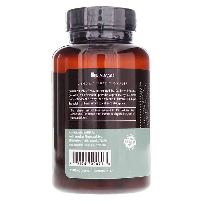 Quercetin Plus, by D Adamo Personalized Nutrition, image #3