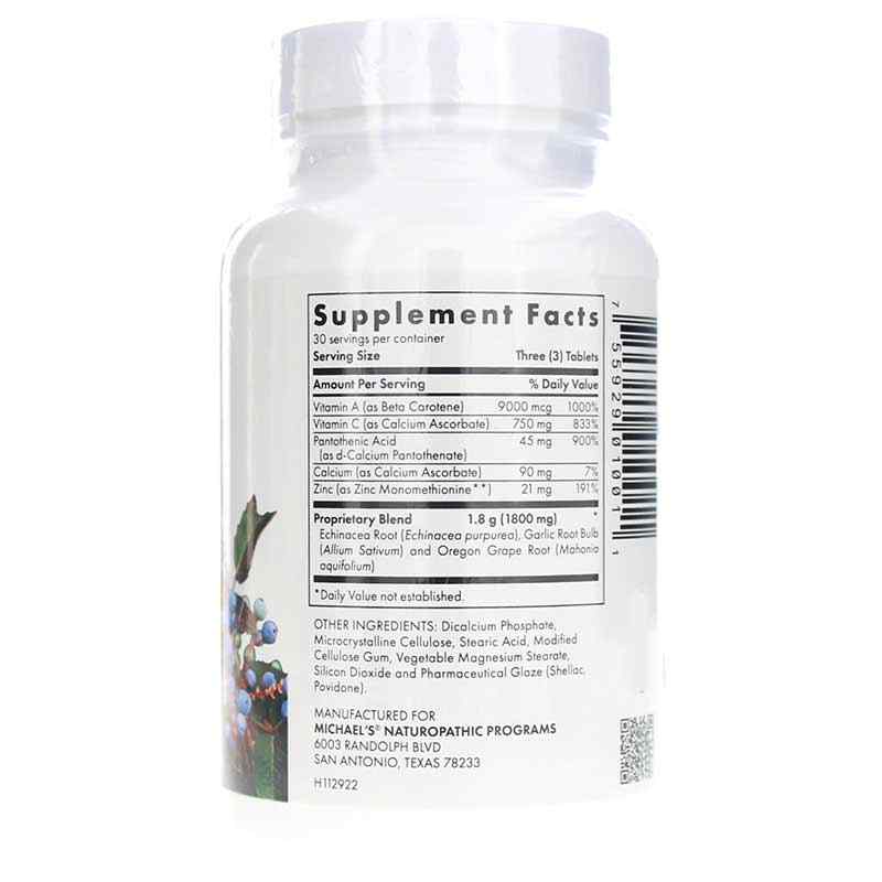 Quick Immune Response, 90 Veg Tablets, by Michael's Health, image #2