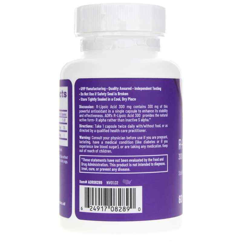 R-Lipoic Acid 300 Mg, by Advanced Orthomolecular Research, image #3