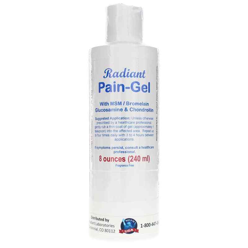 Radiant Pain-Gel, 8 Oz, by Natural Radiance