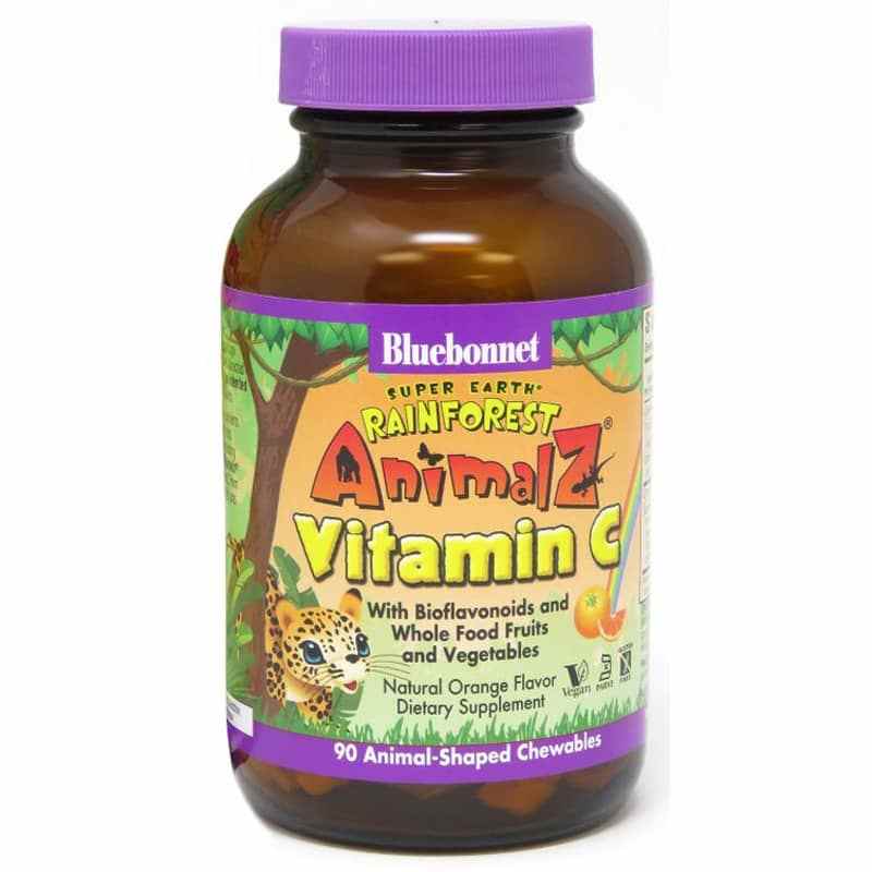 RainForest AnimalZ Vitamin C Orange, by Bluebonnet