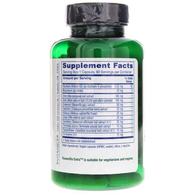 Rauwolfia Extra Pro, 90 Vegan Capsules, by Vitanica Pro, image #2