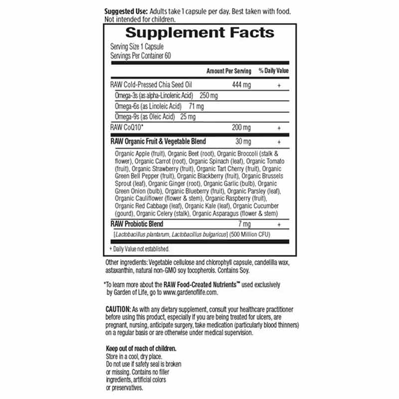 Raw CoQ10 200 Mg, by Garden of Life, image #2