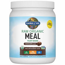 Raw Organic Meal Shake & Meal Replacement, Chocolate, 19.01 Oz, by Garden of Life