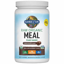Raw Organic Meal Shake & Meal Replacement, Chocolate, 38.03 Oz, by Garden of Life
