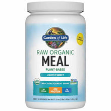 Raw Organic Meal Shake & Meal Replacement, Lightly Sweet, 37.53 Oz, by Garden of Life