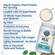 Raw Organic Meal Shake & Meal Replacement, Lightly Sweet, 37.53 Oz, by Garden of Life, image #4