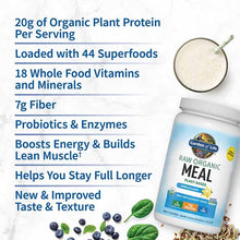 Raw Organic Meal Shake & Meal Replacement, Vanilla, 18.52 Oz, by Garden of Life, image #4
