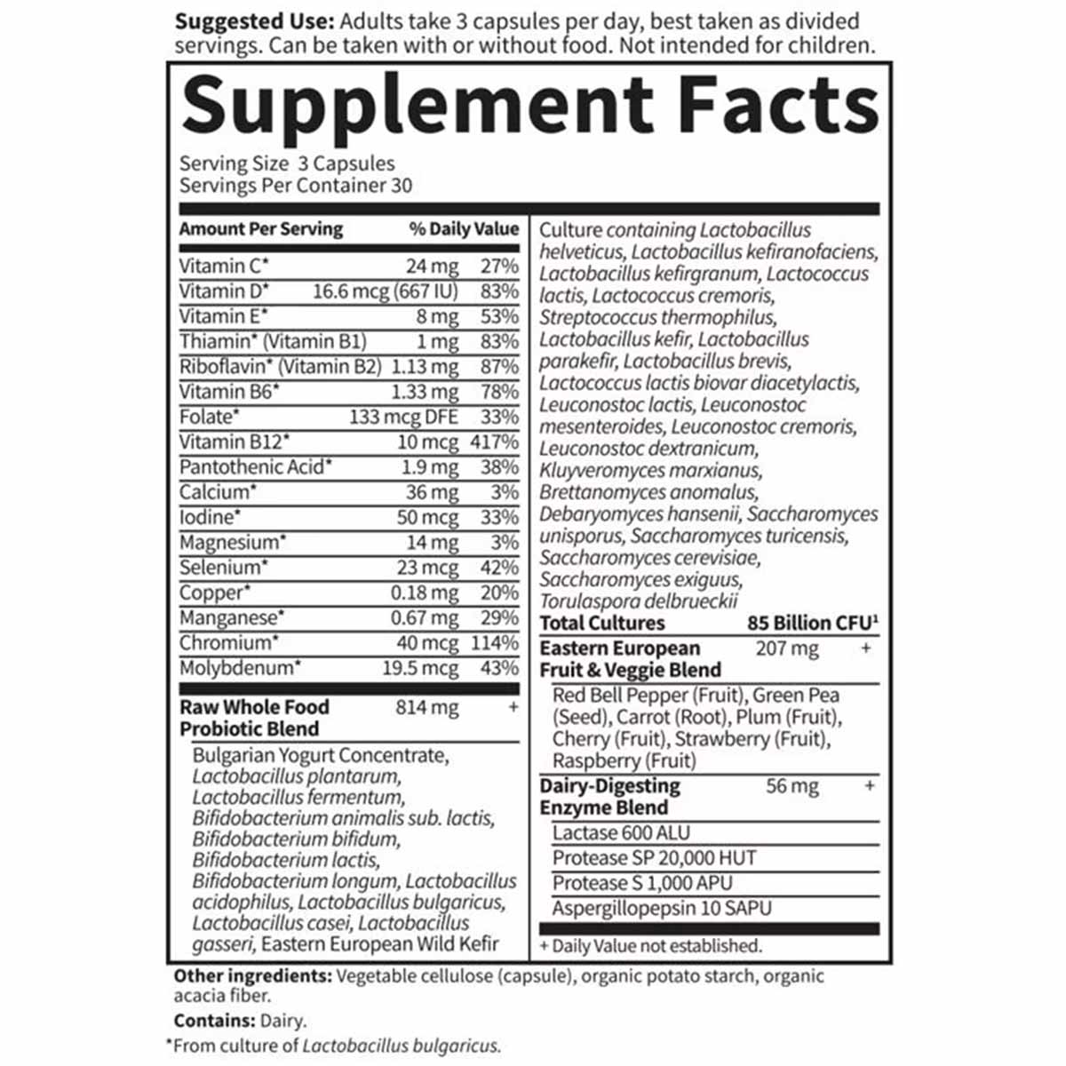 Raw Probiotics Men 50 & Wiser, 90 Veg Capsules, by Garden of Life