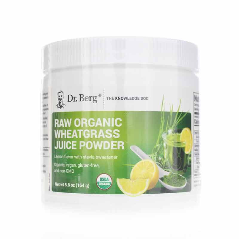 Raw Organic Wheatgrass Juice Powder, by Dr. Berg Nutritionals