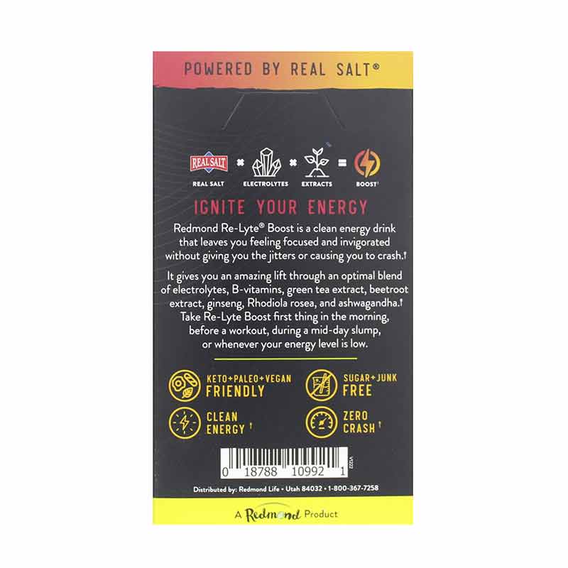 Re-Lyte Boost Energy Mix, Raspberry Mango, 15 Sticks, by Redmond Life, image #3