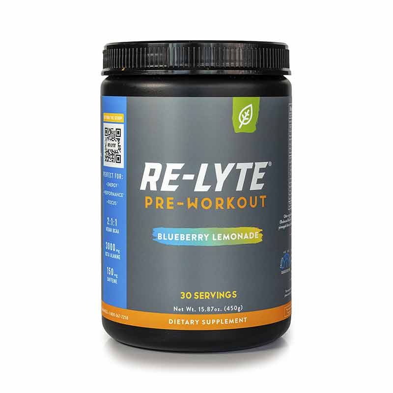 Re-Lyte Pre-Workout Mix, Blueberry Lemonade, by Redmond Life