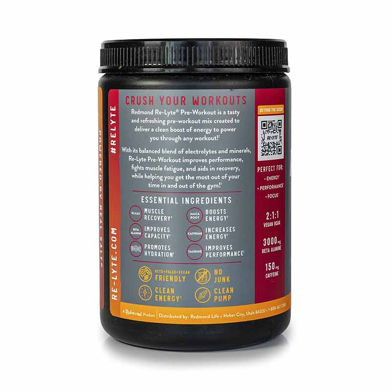Re-Lyte Pre-Workout Mix, Peach Mango, by Redmond Life, image #4