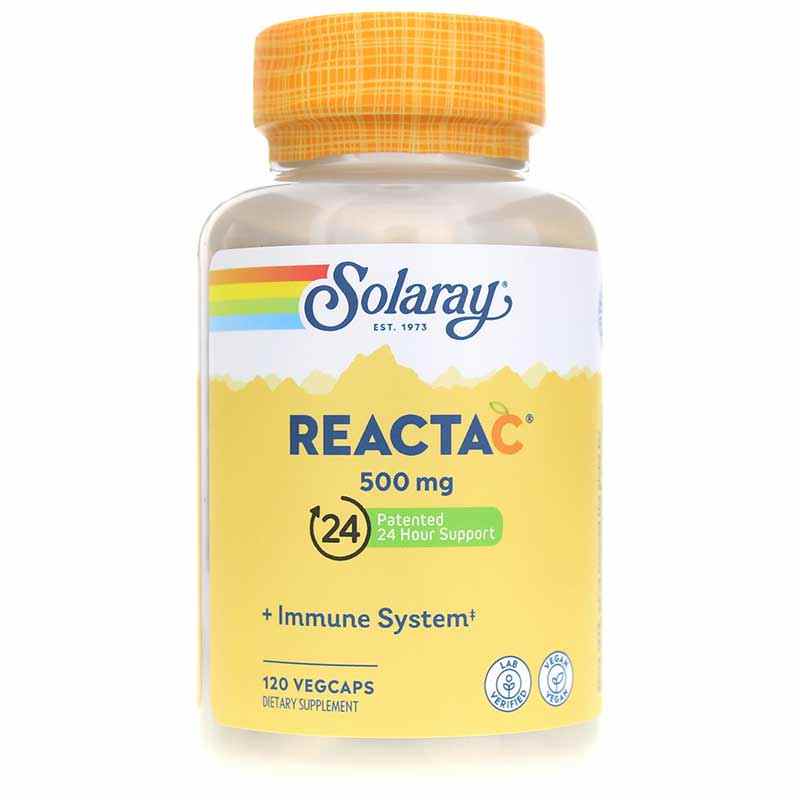 Reacta-C 500 Mg, 120 Veg Capsules, by Solaray
