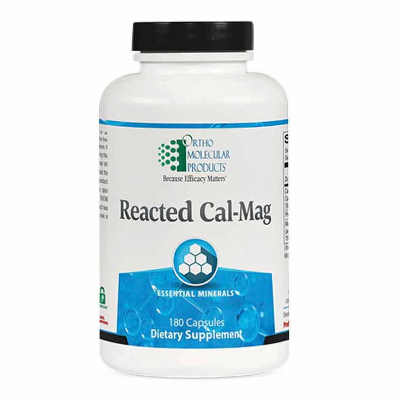 Reacted Cal-Mag, 180 Capsules, by Ortho Molecular