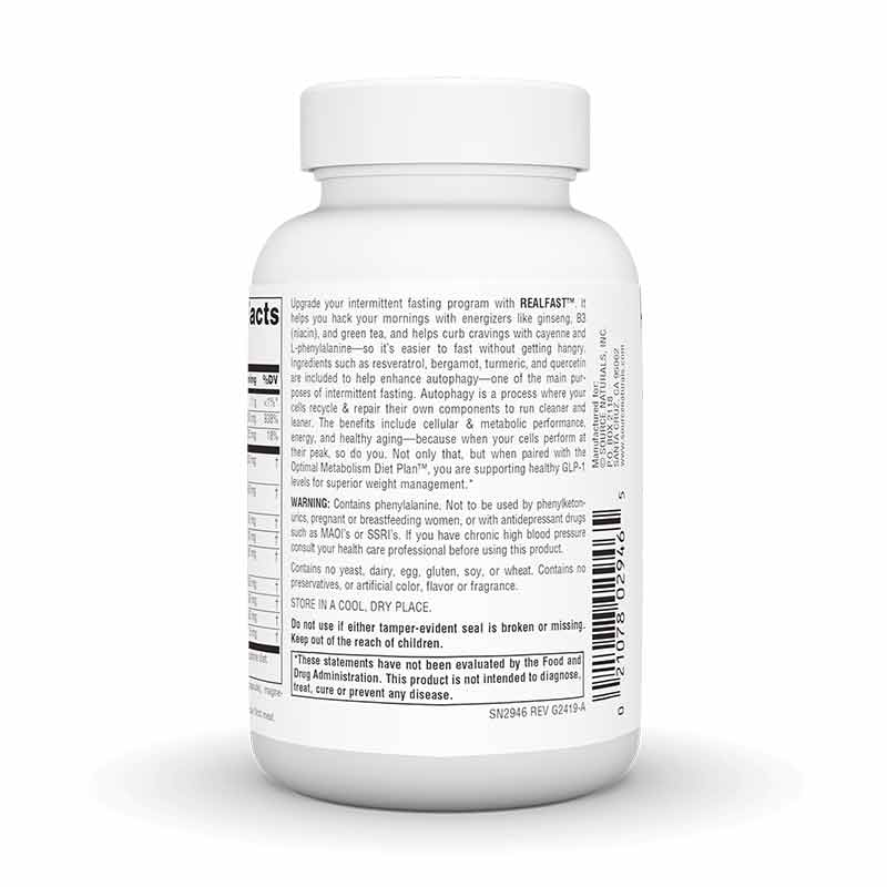 RealFast, 60 Vegan Capsules, by Source Naturals, image #3