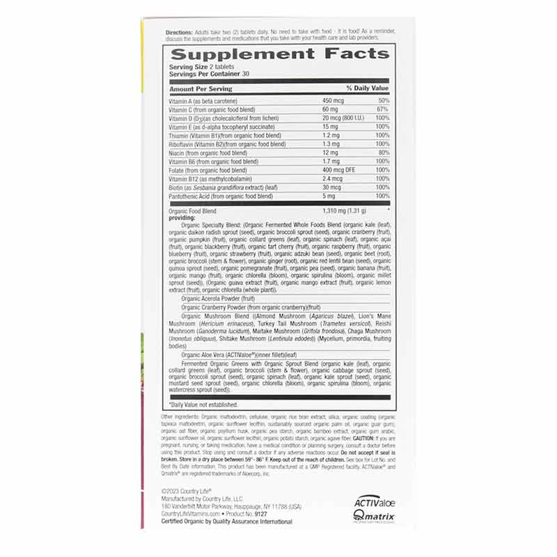 Realfood Organics Multivitamin For Women, by Country Life, image #2