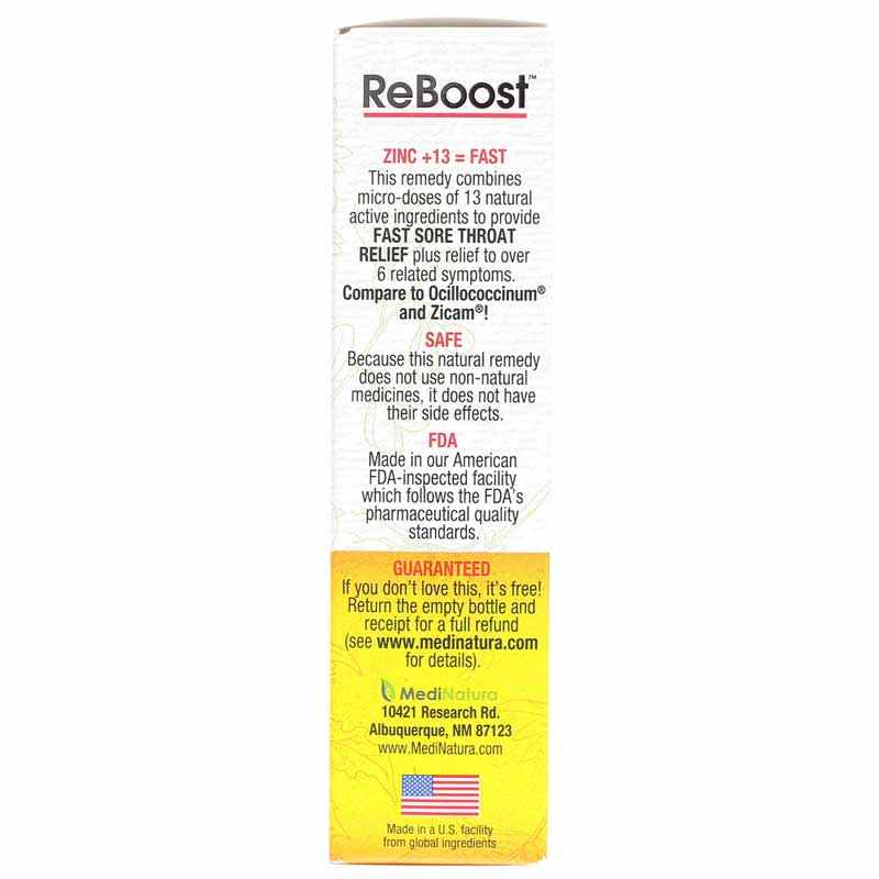 Reboost Sore Throat Spray Zinc +13, Cherry, by MediNatura, image #4