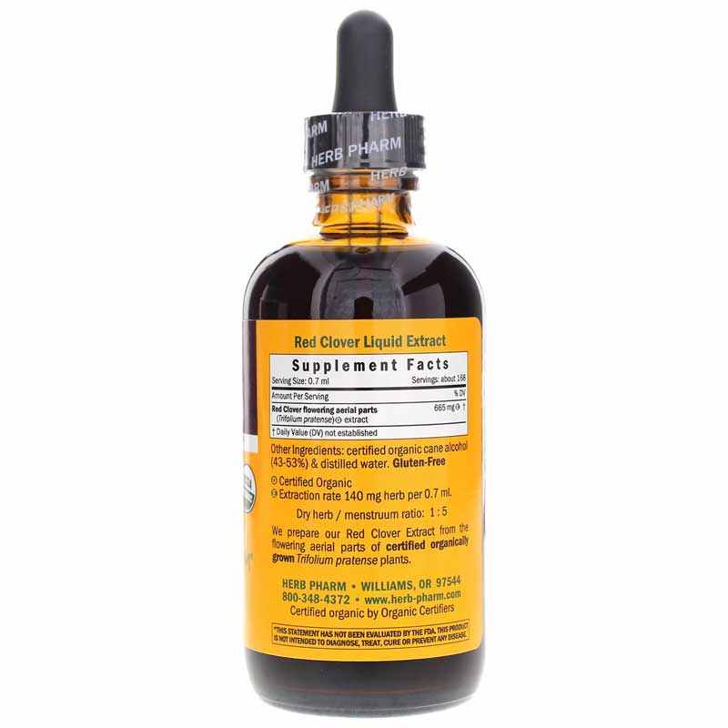 Red Clover Extract, 4 Oz, by Herb Pharm, image #2