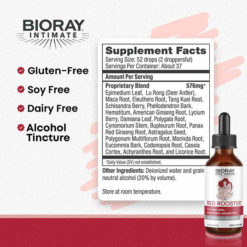 Red Rooster Male Energizing Tonic, by BioRay, image #3
