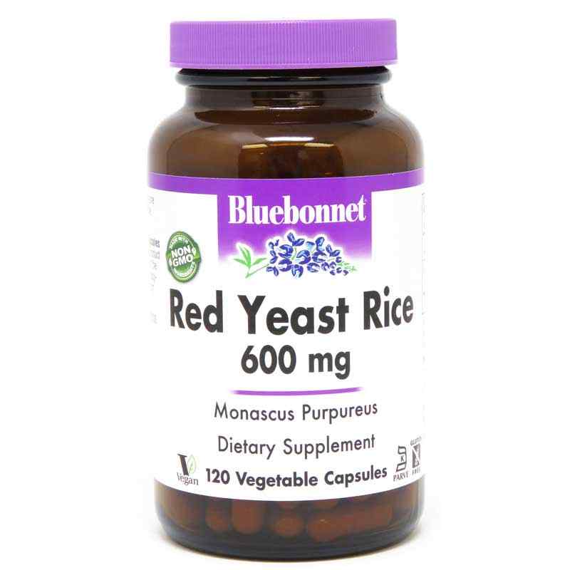 Red Yeast Rice 600 Mg, 120 Veg Capsules, by Bluebonnet