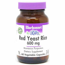 Red Yeast Rice 600 Mg, 60 Veg Capsules, by Bluebonnet