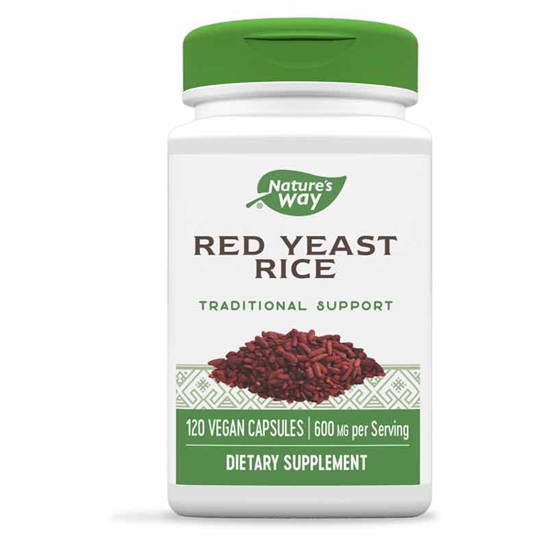 Red Yeast Rice 600 Mg, 120 Veg Capsules, by Natures Way