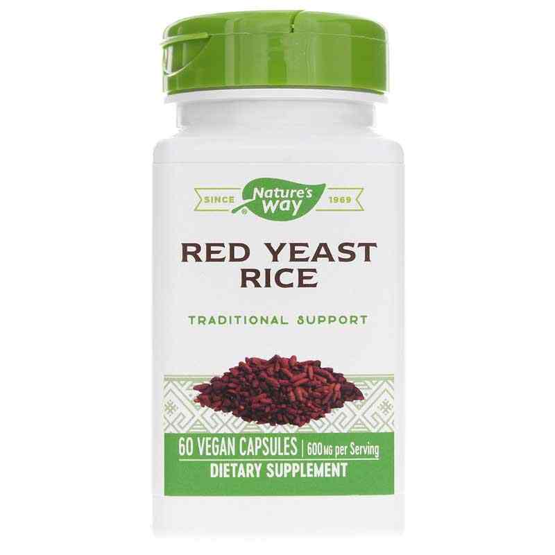 Red Yeast Rice 600 Mg, 60 Veg Capsules, by Natures Way