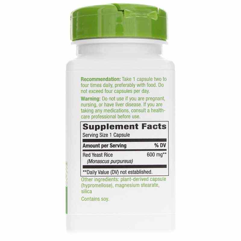 Red Yeast Rice 600 Mg, 60 Veg Capsules, by Natures Way, image #2