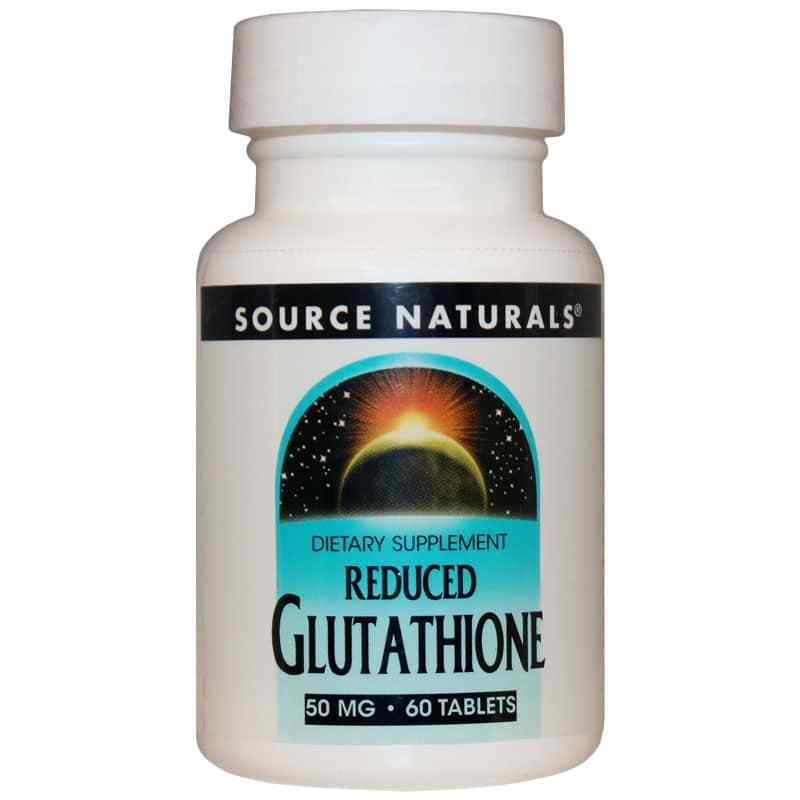 Reduced Glutathione 50 Mg Tablets, 60 Tablets, by Source Naturals